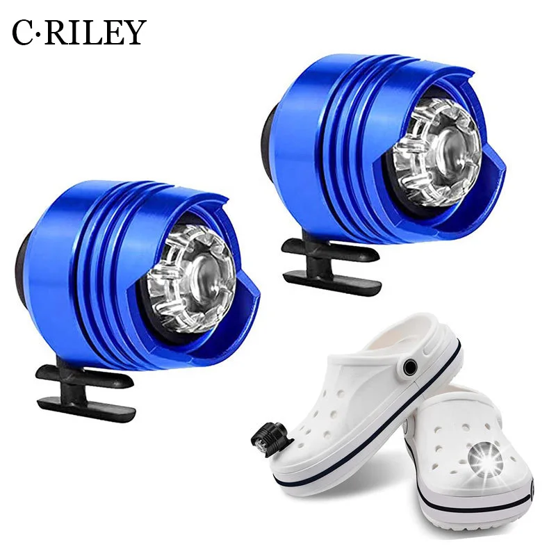 Wholesale Headlights for Croc Shoes Light Outdoor Sports Lighting Hiking Camping Warning Shoes Light durable Lightweight