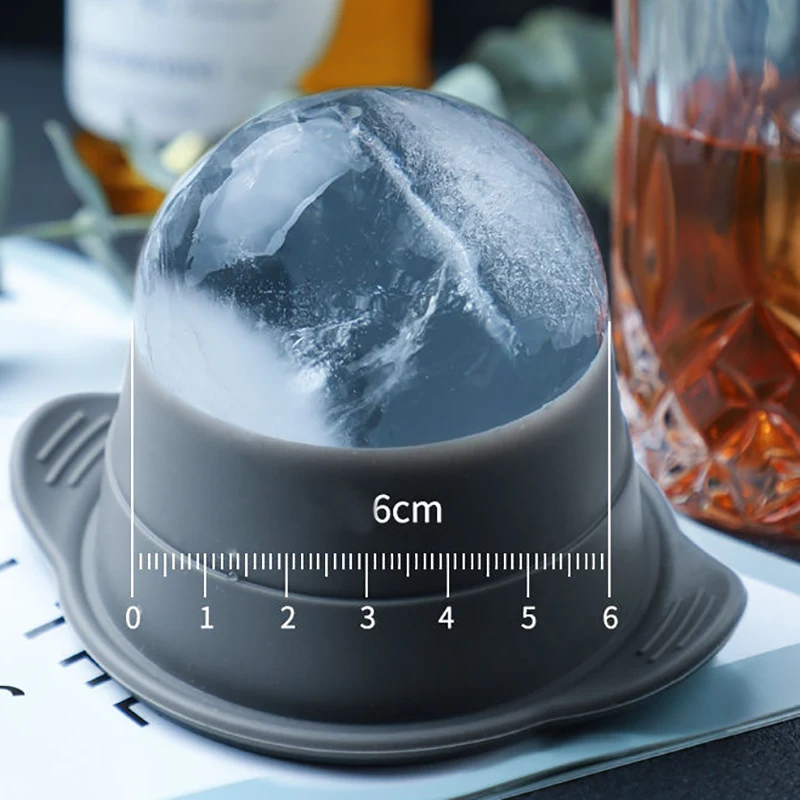 6cm Big Size Ball Ice Molds Sphere Round Ice Cube Makers Home and Bar Party Kitchen Whiskey Cocktail DIY Ice Cream Form images - 6