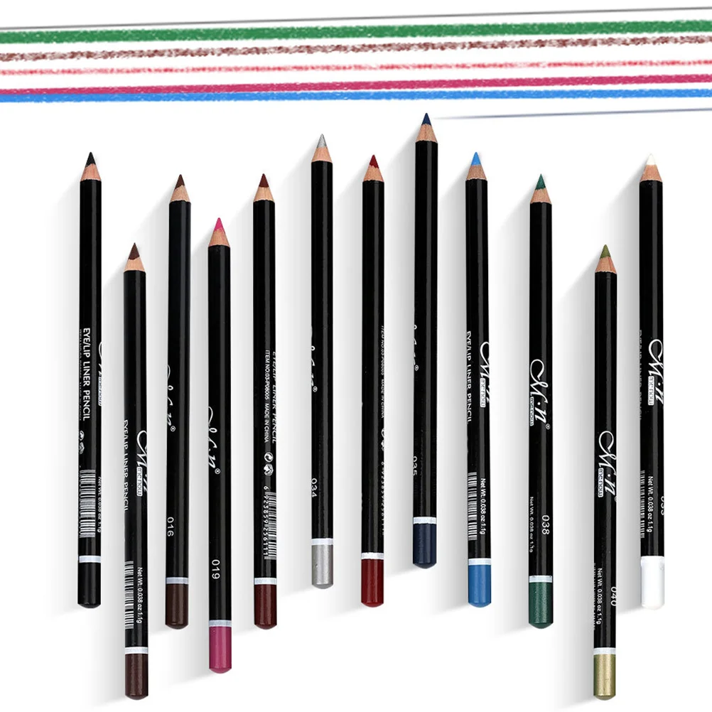 

12 Pcs Eye Eye Lip Liner Set Waterproof Eyeliner Liner Eyeliner Set Eye Liner Eye Liners for