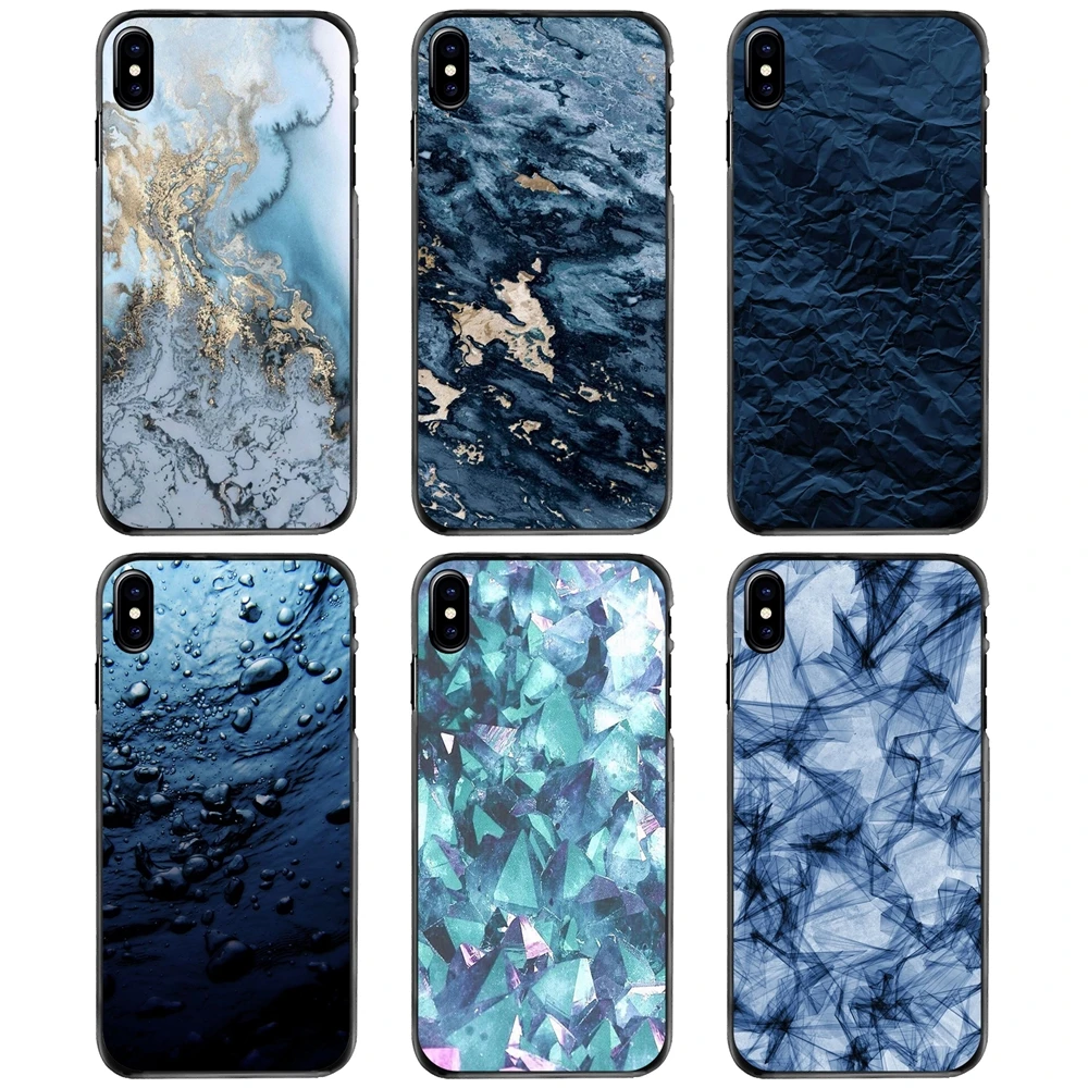 

dark blue marble sea Hard Phone Shell Case For Apple iPhone 11 12 13 14 Pro MAX Mini 5 5S SE 6 6S 7 8 Plus 10 X XR XS