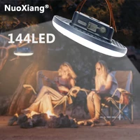 144 led camping lamp powerful rechargeable tent lights 15600mah outdoor lighting camp emergency lamps portable fishing lantern