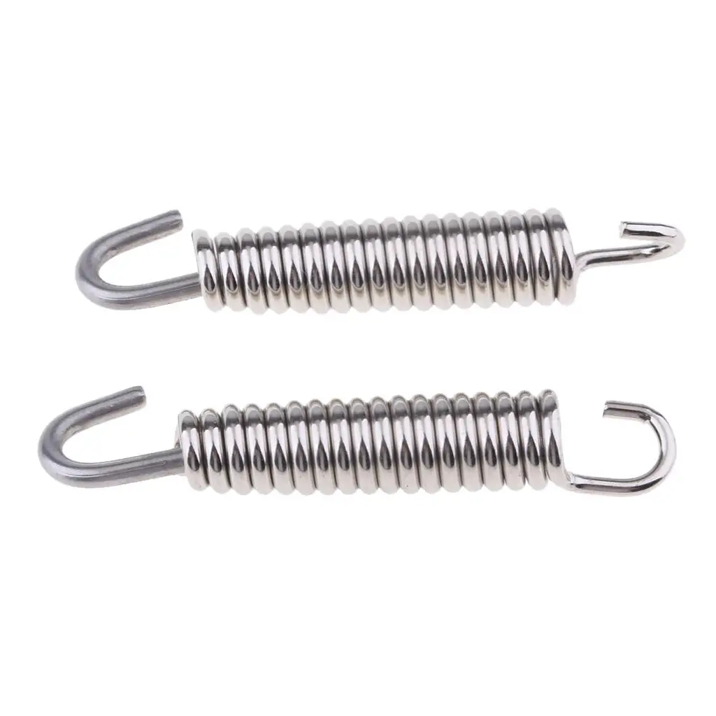 2 шт. пружинный крючок для глушителя выхлопной трубы мотоцикла 65 мм
