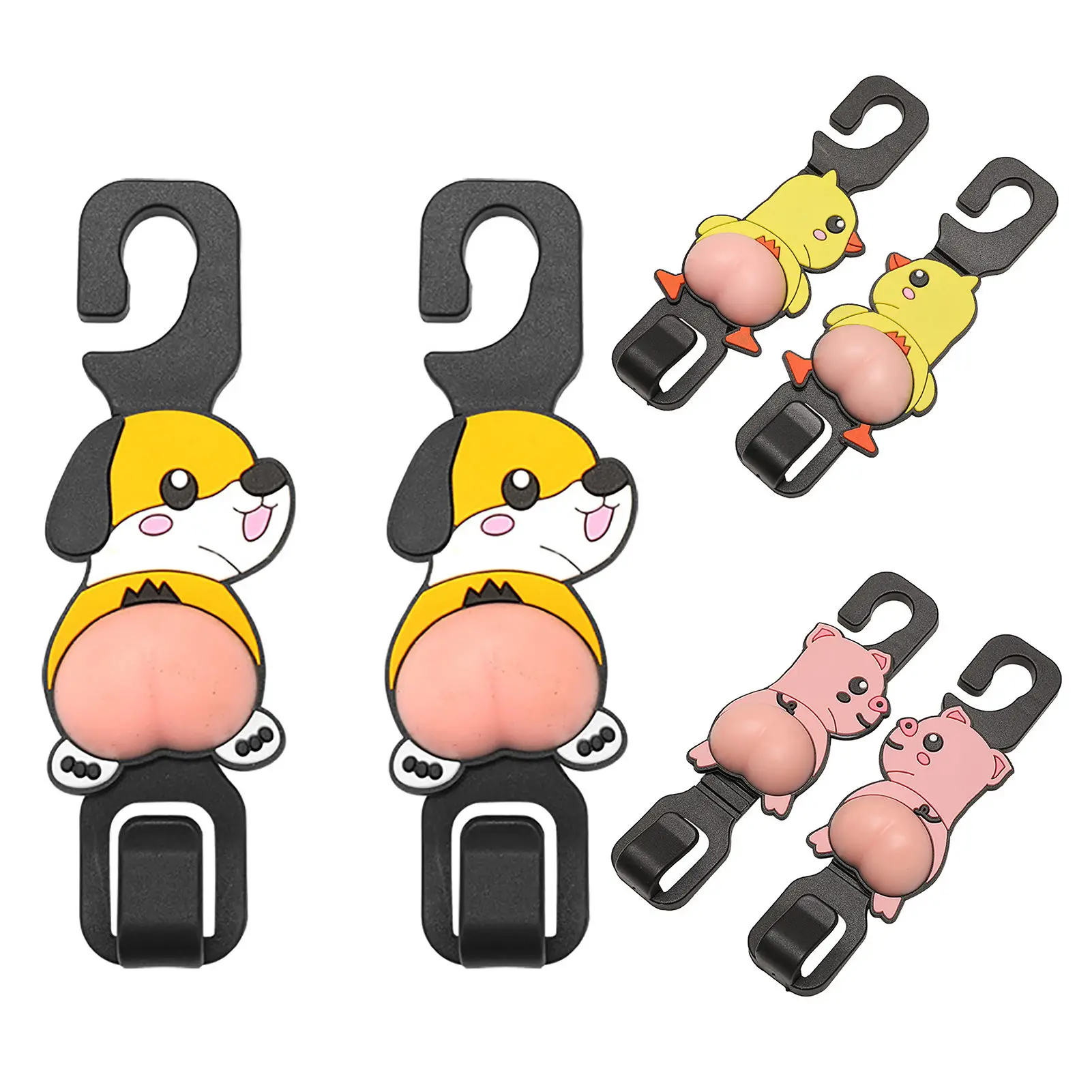 

Автомобильные принадлежности для интерьера, 2 шт., искусственная кожа, симпатичный кошелек на заднее сиденье, портативный держатель для уни...