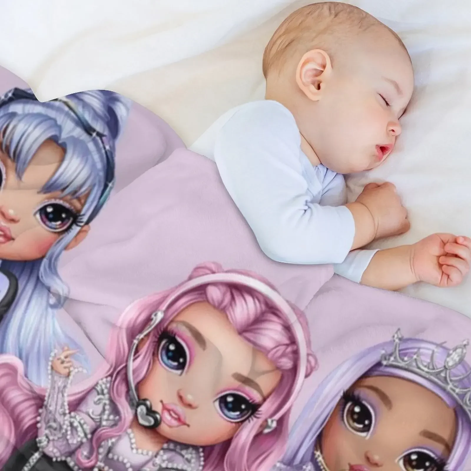 Радужный высокий Сеул на выбор Королевский трехслойный одеяло одеяла для