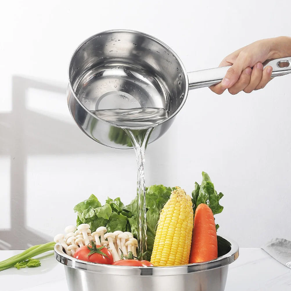 

Water Spoon Large Ladle Stainless Steel Home Metal Multipurpose Long Handle Dipper Household Scoop