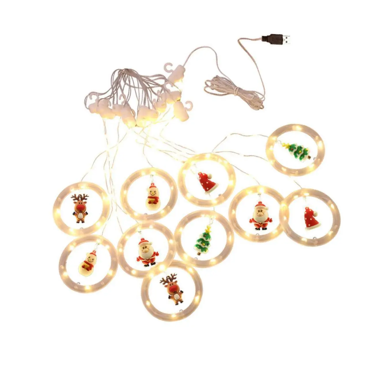 

Рождественский домашний декор, дневные светильники, занавеска для детской комнаты, Праздничный Орнамент, красный