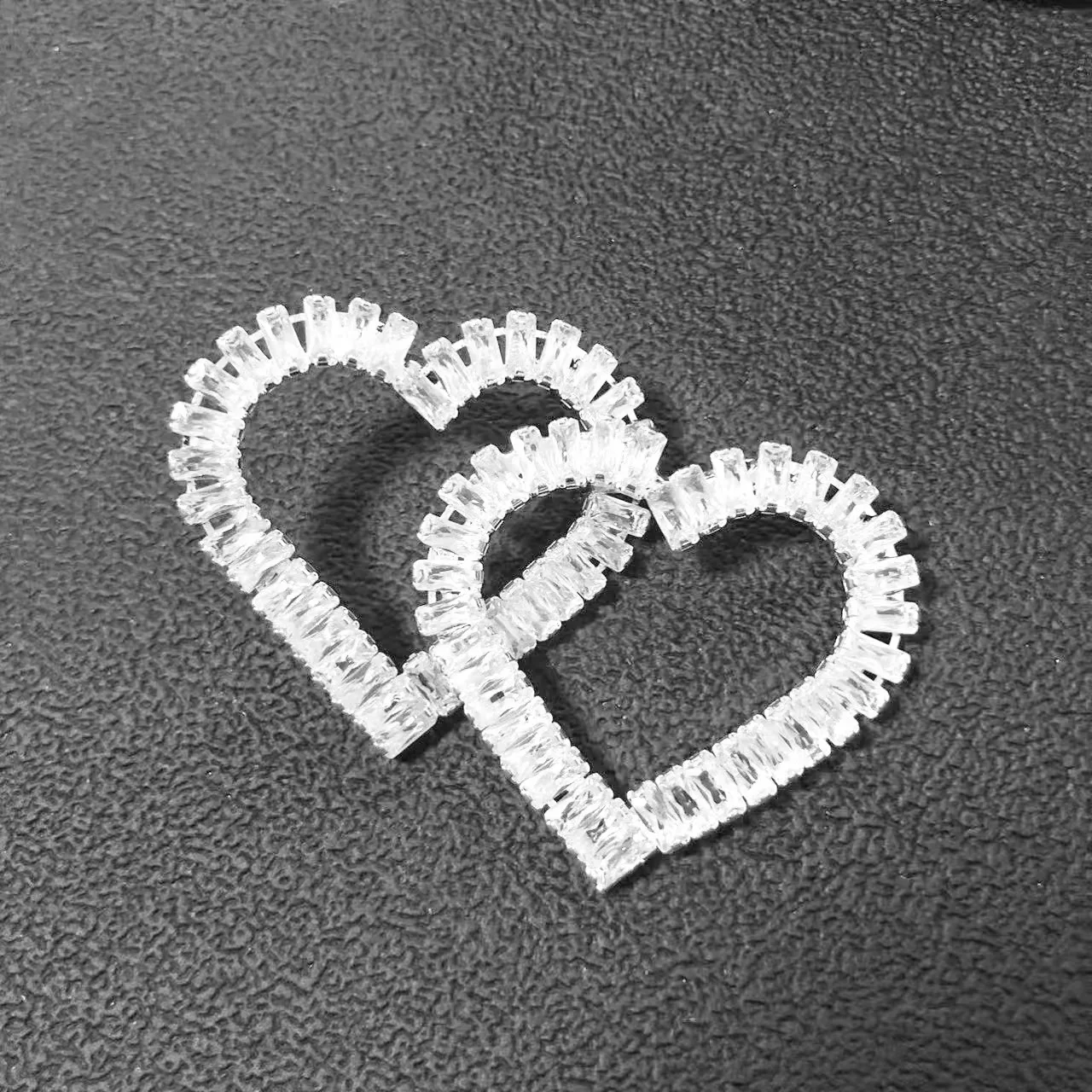 Freetry романтические Многослойные Полые серьги в форме сердца женские элегантные