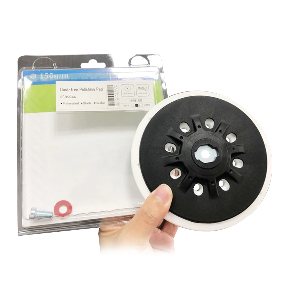 

6 Inch Assortment Durable Clean With Spacer Disc Hook And Loop Industrial Sanding Pad Home Power Tool Polishing Fit For Festool