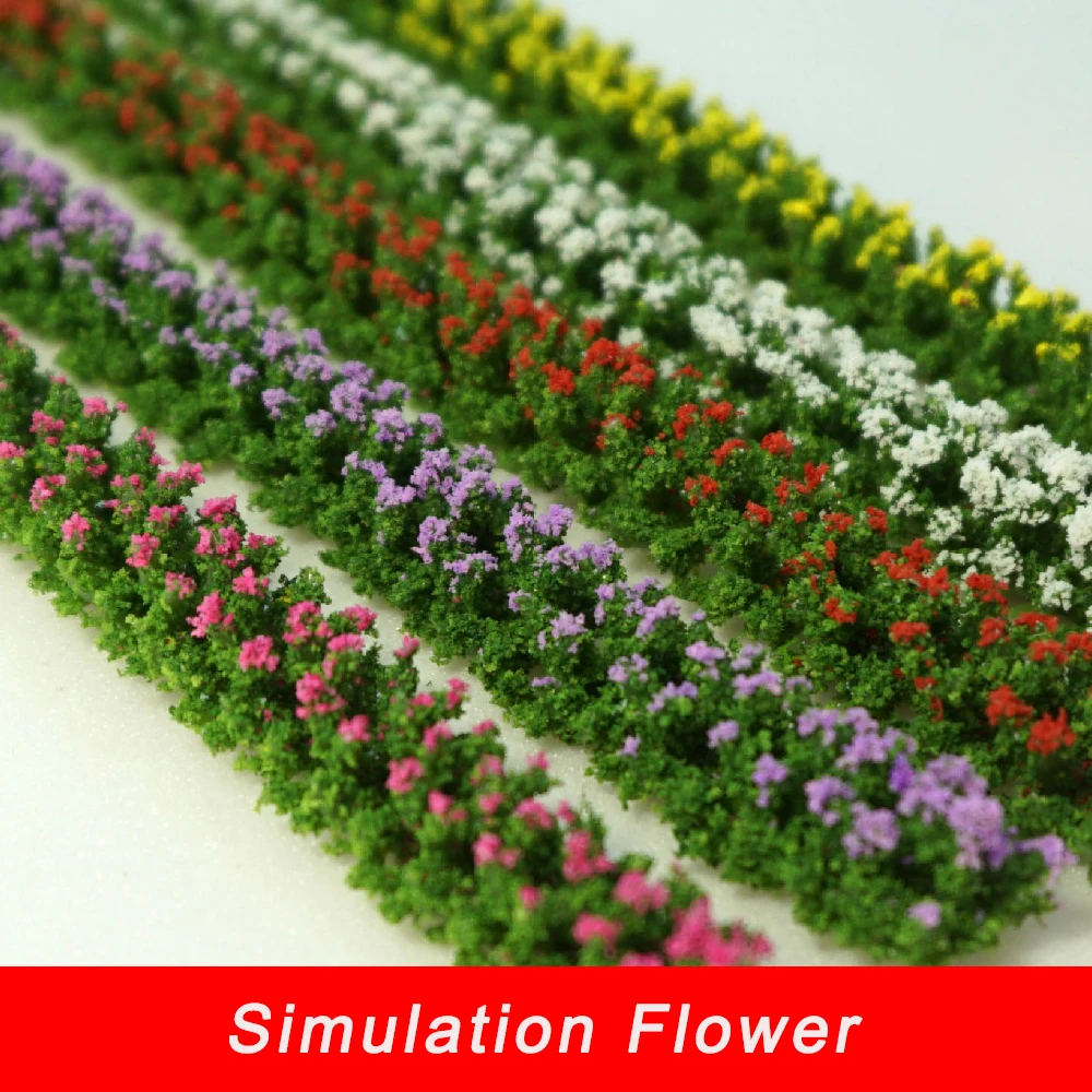 

5pcs/lot DIY Model Making Simulation Flower Grass Architecture Building Layout Railway Train Landscape Garden Decoration