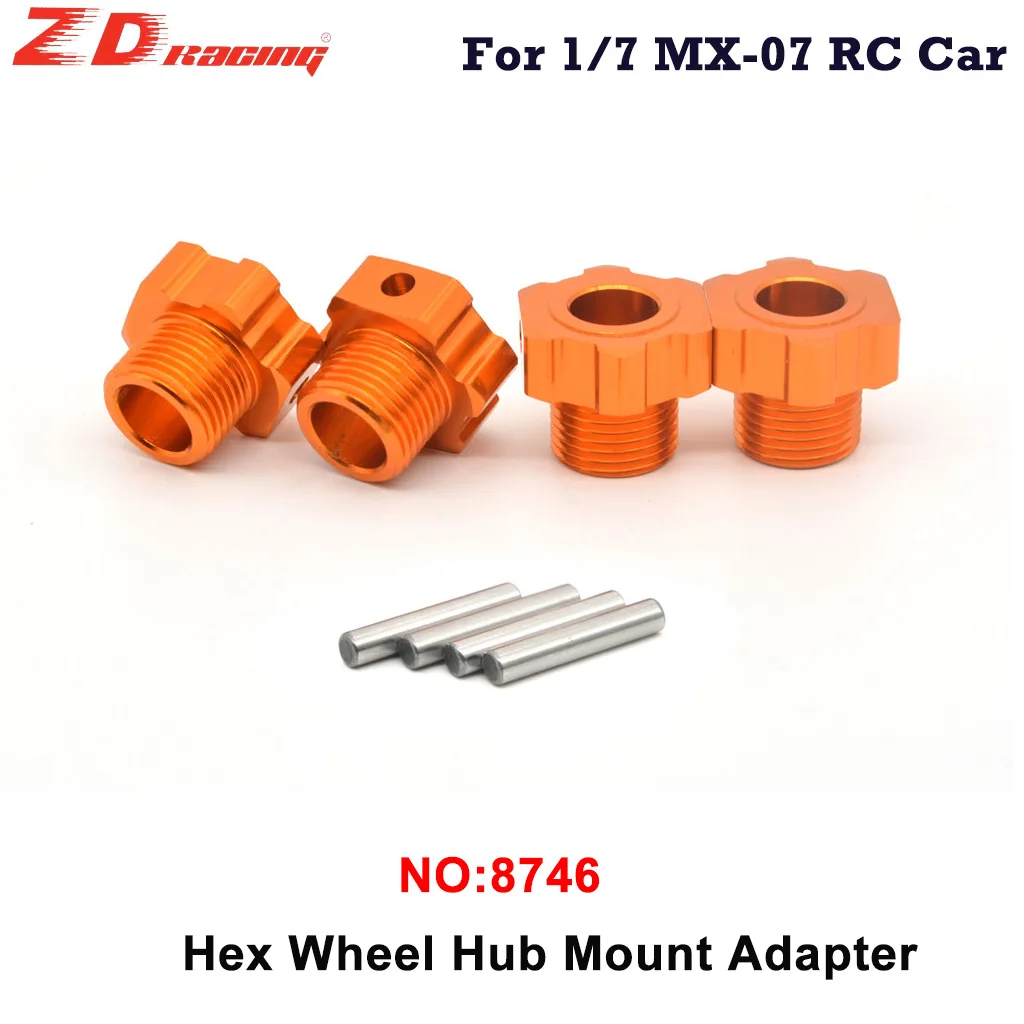 

ZD Racing MX-07 MX07 1/7 RC Car Metal 17mm Hex Wheel Hub Mount Adapter 8746 MX-07 Model Car Original Parts