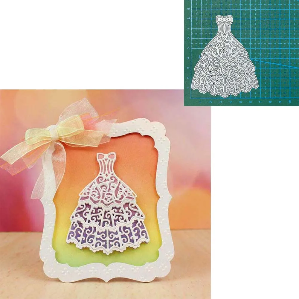 

Пресс-формы новые штампы вырезанные женские платья DIY Фотоальбом лезвие штамп тиснение бумажные карты декор