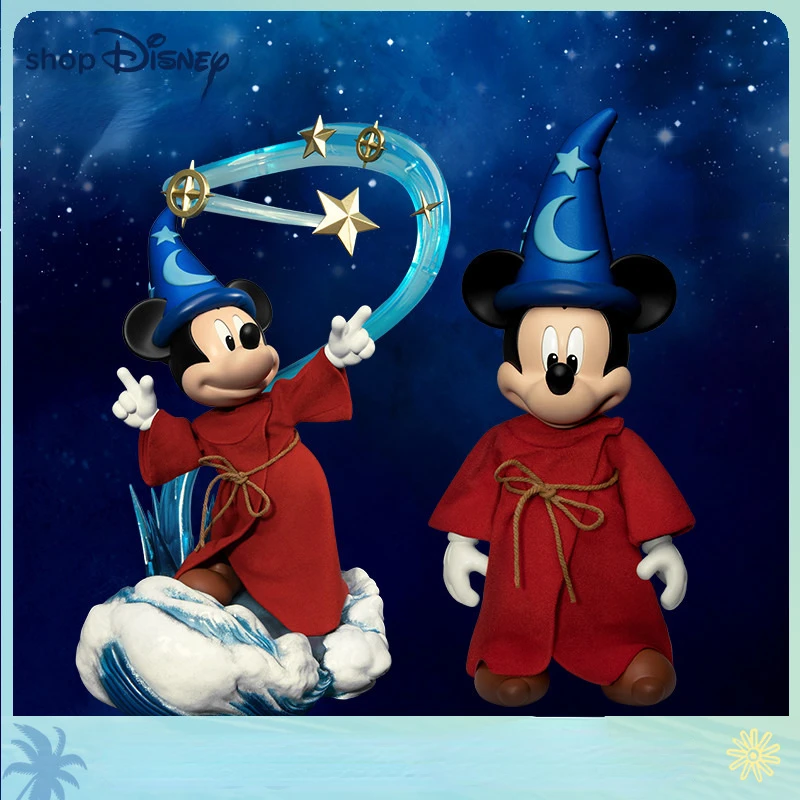 

Genuine Disney Mickey Cartoon Fantasia Character Model Play Ornament Office Scenery Boy Anime Figure Toys Gift