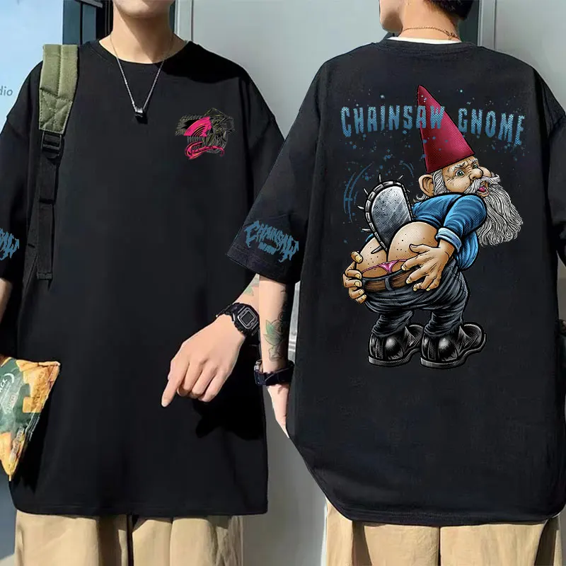 

Men Women Fashion Cotton Casual Tee Shirt Japanese Anime Chainsaw Man Print Tshirt Streetwear Funny Chainsaw Gnome T-shirts Tops