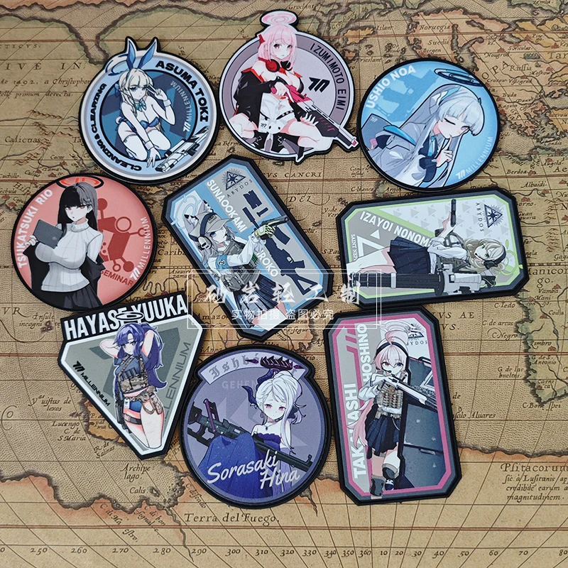 Синий архив милое оружие для девушек фотосессия одежды игровая искусственная