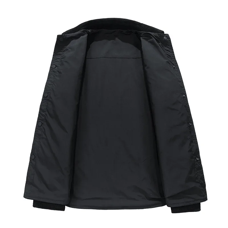 Мужская модная утягивающая однотонная повседневная куртка двусторонняя одежда