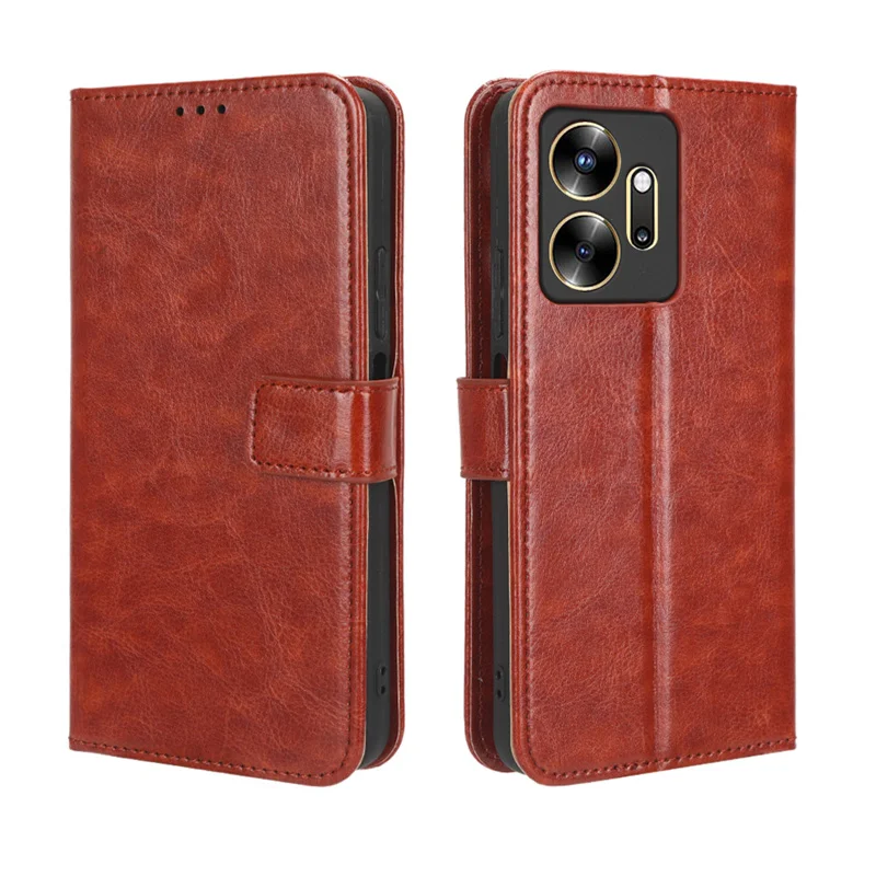 Для Infinix Zero 20 Luxury Crazy Horse кожаная фотосессия подходит для X6821 искусственная кожа