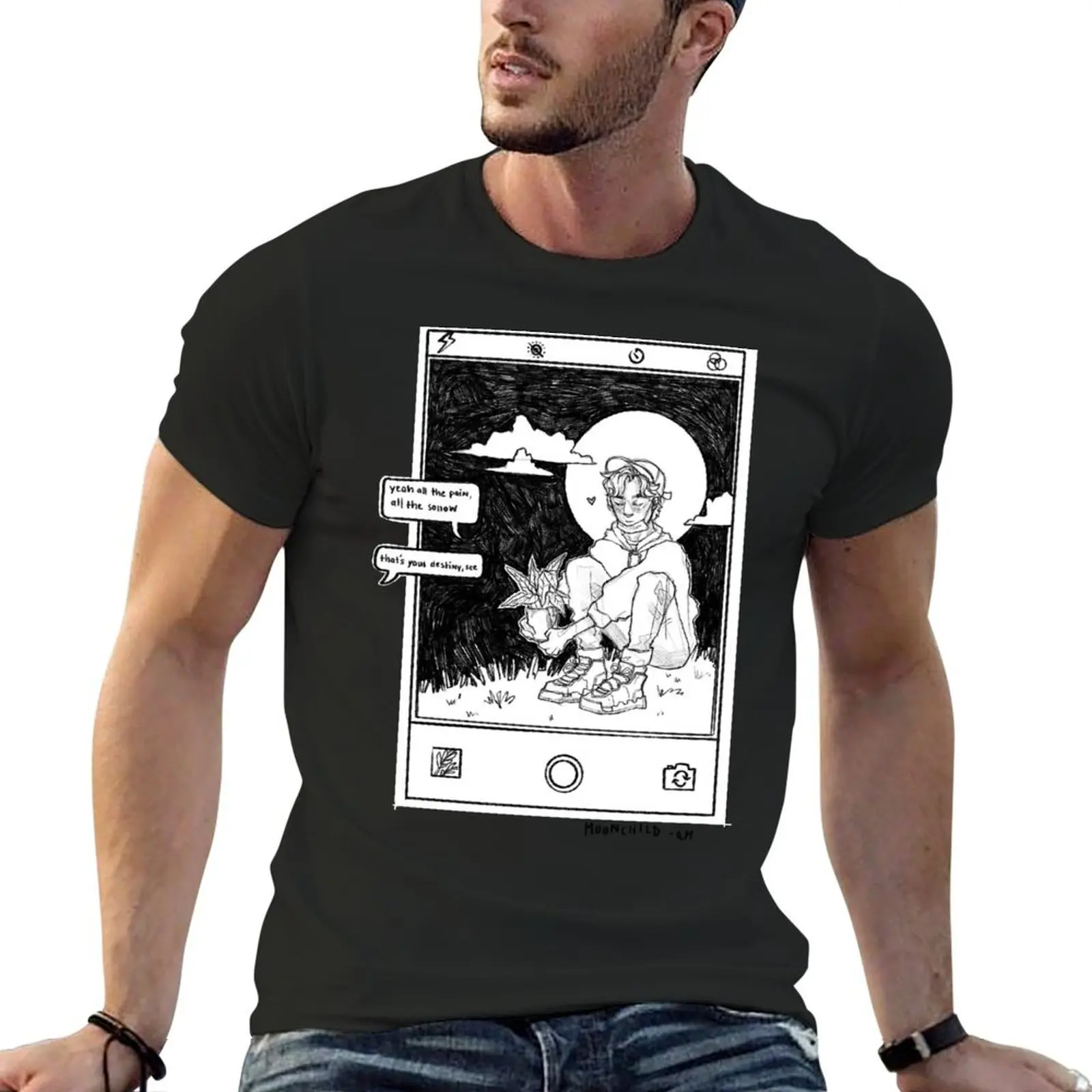 Мужская летняя футболка с принтом в виде животных