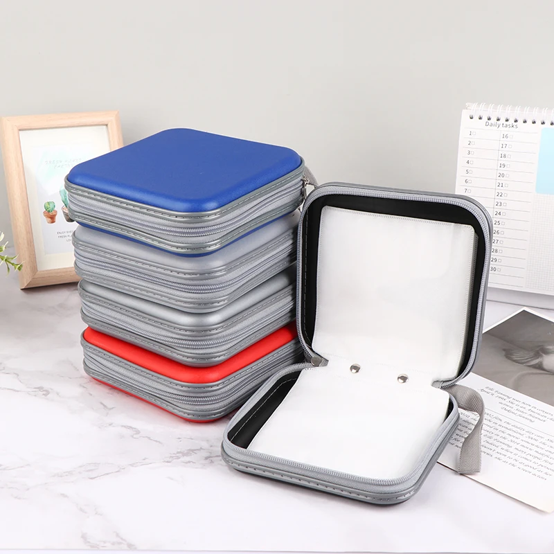 1Pc CD Case Portable Waterproof Compression CD Package 40 Disc Capacity For Home Office And Car Storage CD Packing Box