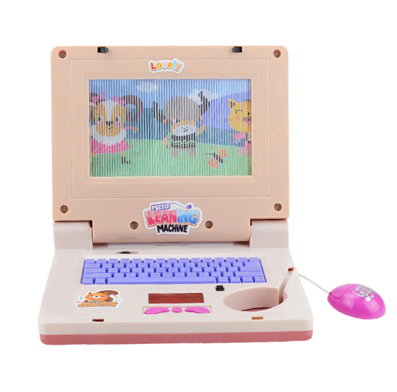 

Mini Learning Machine Simulation Computer Cute Screen Light And Music Early Educational Multi-function Electronic Toys For Child