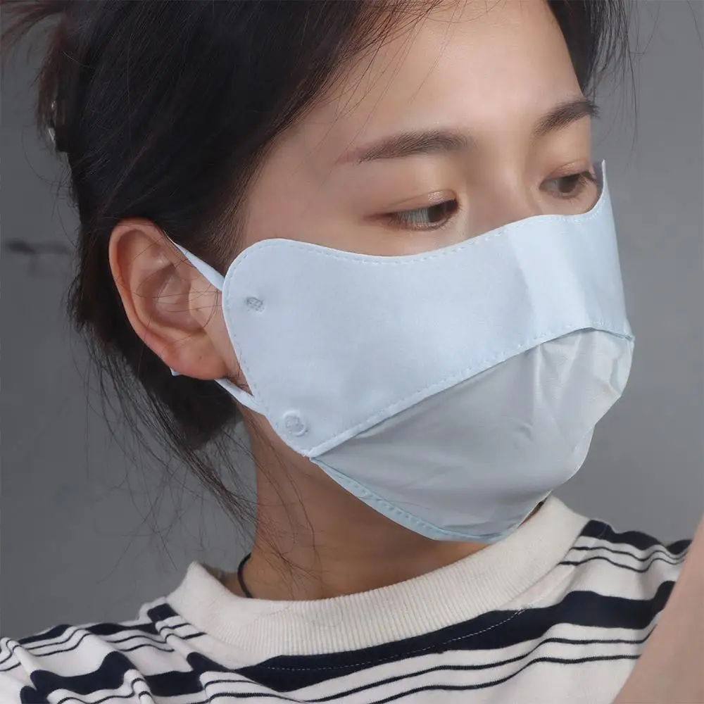 Летняя однотонная подвесная маска для ушей девочек и женщин походная защита глаз