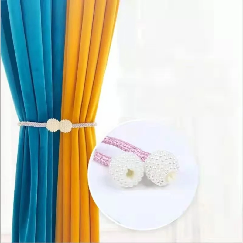 1 шт. жемчужная Пряжка для занавесок зажим штор рамка кружевная подвесная шаровая