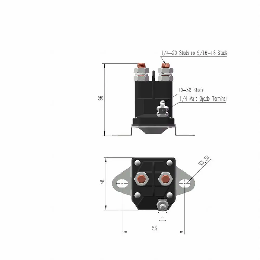 

For Cox Rover Starter Solenoid 3 Pole Style Solenoid Valve Starter 12V 3 Pole Durable High Quality Solid AM159