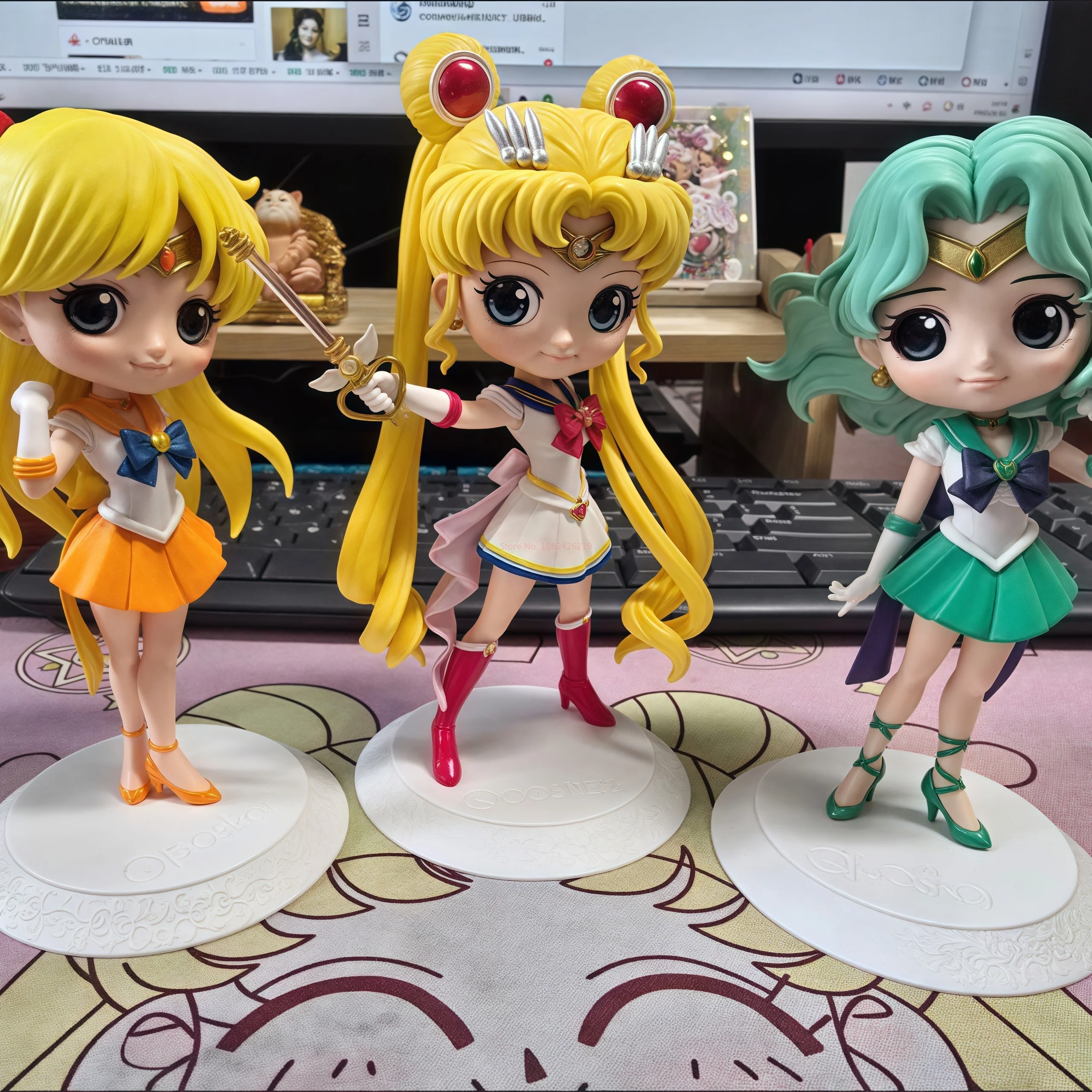 Фото Оригинальные фигурки Bandai Figuarts Qposket: Сейлор Мун Космос, Цукино Усаги, Вечная Сейлор Мун — аниме-фигурки, модели, подарки, игрушки №5