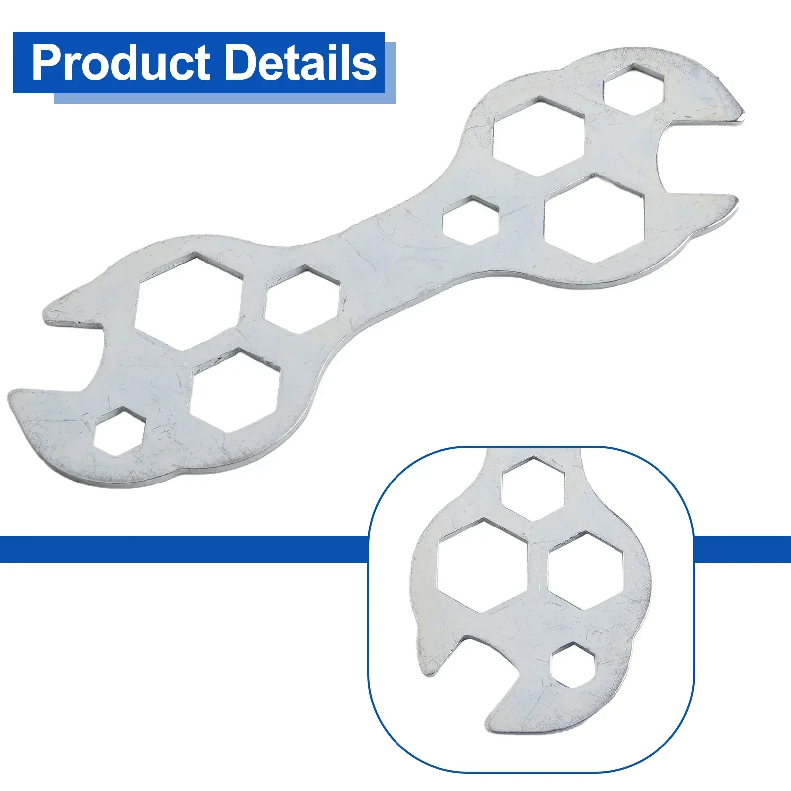 1 шт. плоский шестигранный ключ 10 в Мини стальной 8-17 мм велосипедный гаечный