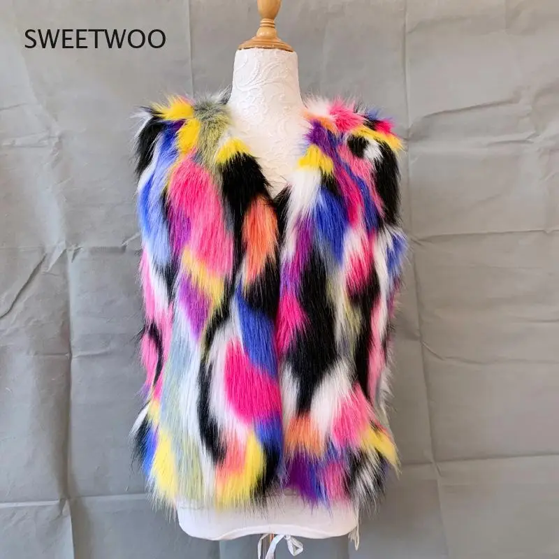 Зимний жилет с рисунком из лисьего меха женский модный уличный стиль - купить по