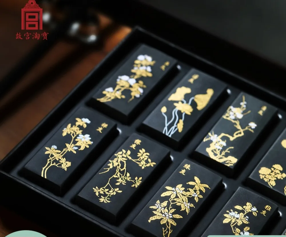 Pa-lace Museum Ancient Flower  Creative Eraser Student Pencil Rubbers Stationery Set Antique Creative Gift