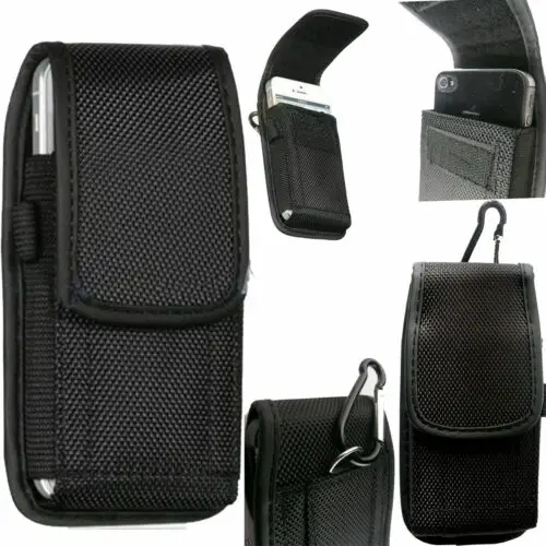 

Universal Nylon Belt Hook Pouch Bag Nylon For All Mobile Phone Case Cover Holster 2in1
