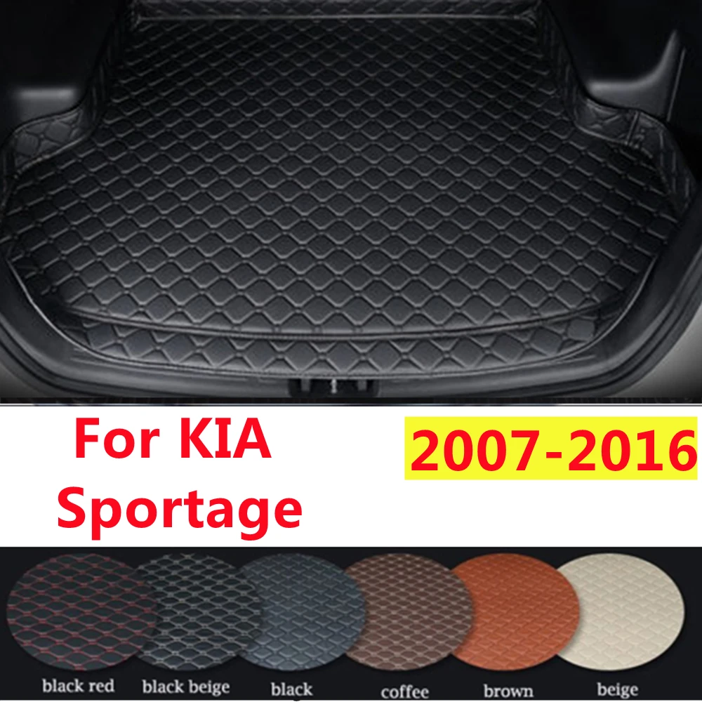 

SJ High Side Custom Fit For KIA Sportage 2007-08-2016 All Weather Waterproof Car Trunk Mat AUTO Rear Cargo Liner Cover Carpet