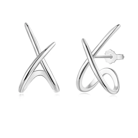 WOSTU серьги-гвоздики из серебра 925