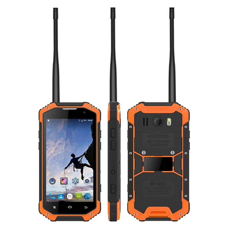 NF1-A 4.7 13MP 4400MAH Walkie Talkie Smartphone 4G LTE NFC IP68 Rugged 2GB RAM 16GB ROM Quad Core Android 6.0 Waterproof Phone