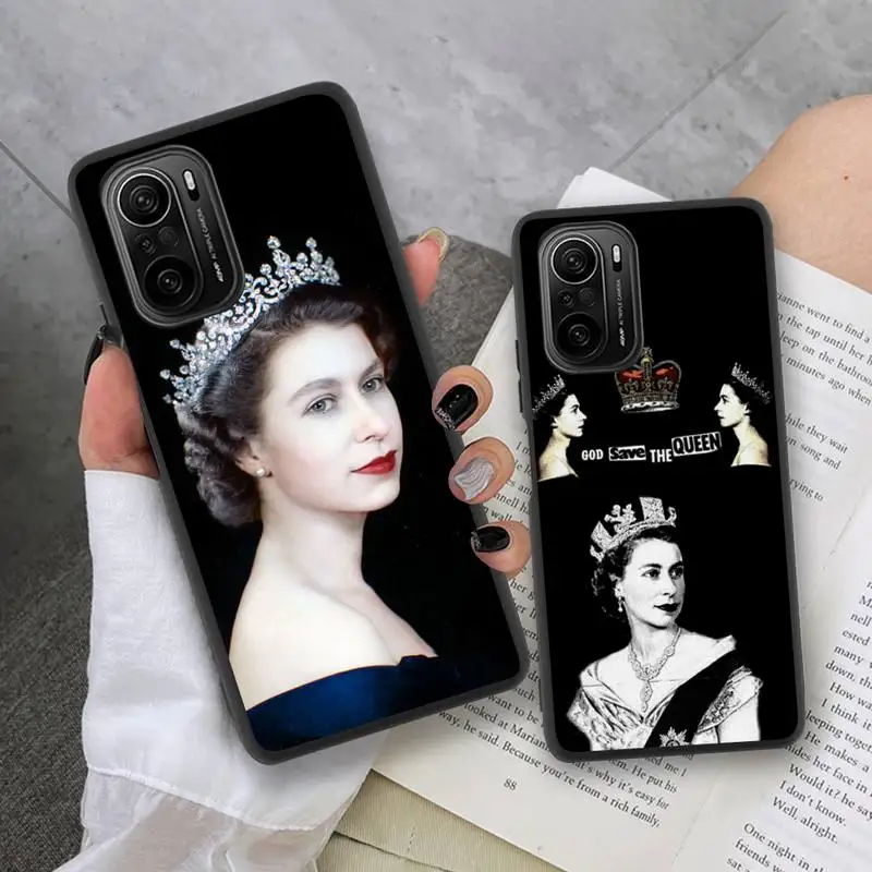 

England Queen Elizabeth II Phone Case for Xiaomi Mi Note 11 10 9 8 11X Lite 9T CC9 POCO M3 X3 Pro SE