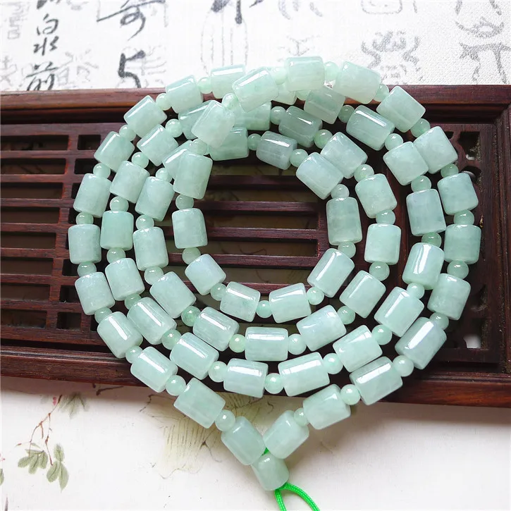 Genuine Goods Natural Jade a Mine Timber Kinds of Exquisite Lucky Jinbao Lu Tong Cai Necklace with Certificate
