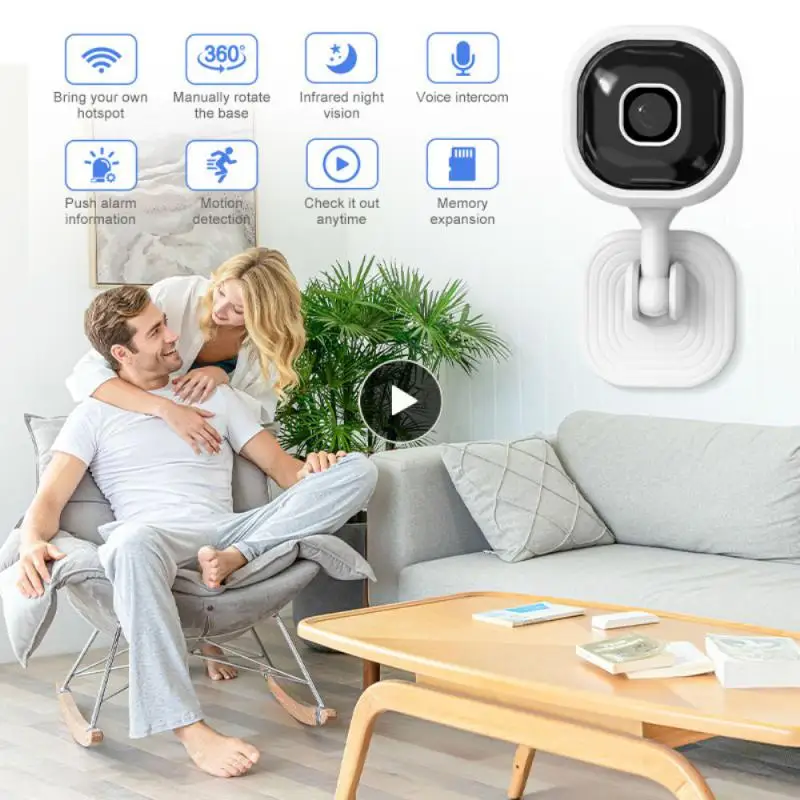 

Home Security Small Square Network Wifi Camera Hd Surveillance Camera Mini Wifi Cam Smart Home Baby Monitor Auto Tracking