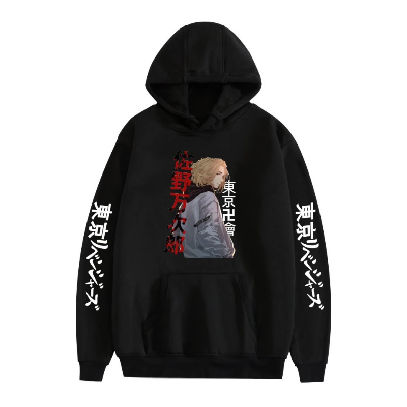 

Новинка, толстовка с капюшоном с принтом японского аниме Токийский рептилий, свободная уличная одежда, пуловеры, топы, толстовки унисекс с д...