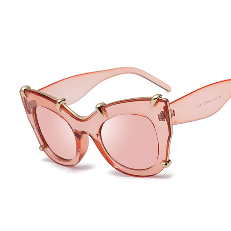 

Women Sunglasses 2023 Unique New Fashion Brand Designer Revit Hip Hop UV400 Eyewear Lady Sun Glasses Female large size