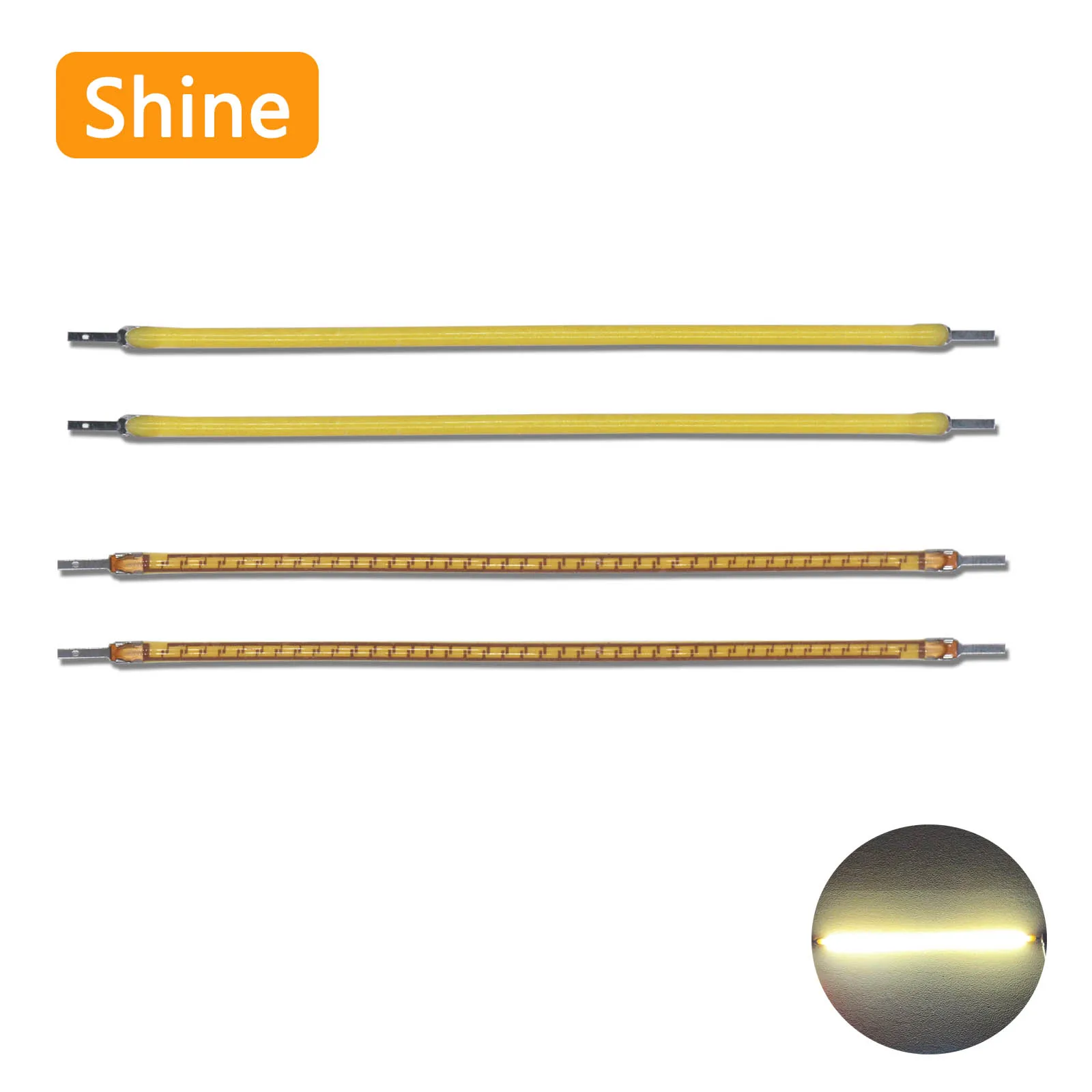 Светодиодная гибкая нить накаливания DC3V лампа Эдисона украшение 38 мм 80 130 145 185 260