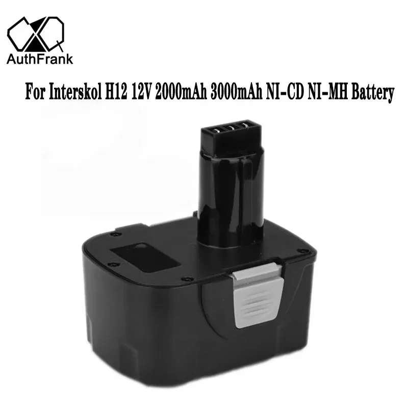 

Ni-CD Power Tool Battery for Interskol H12 12V 2000mAh 3000mAh Cordless Drill Replacement Rechargeable Battery
