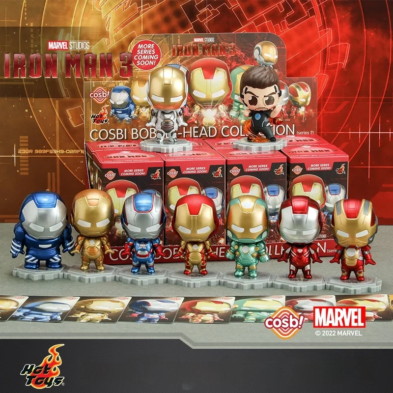 

Hot Toys Iron Man Blind Box Series Cartoon Action Figures Mini Model Collectible Doll Toy Set Desktop Ornaments Kids Xmas Gifts