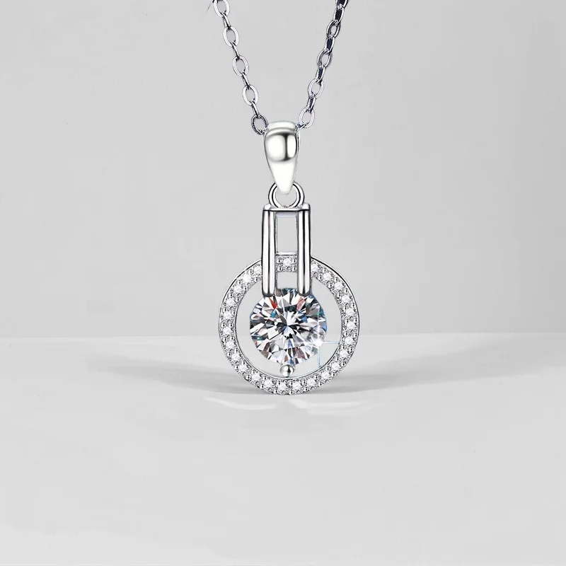 1 карат D цвет муассанит звездное ночное небо персонализированный кулон S925