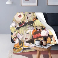 konosuba darkness collage blankets velvet springautumn anime multi function super warm throw blankets for home office quilt