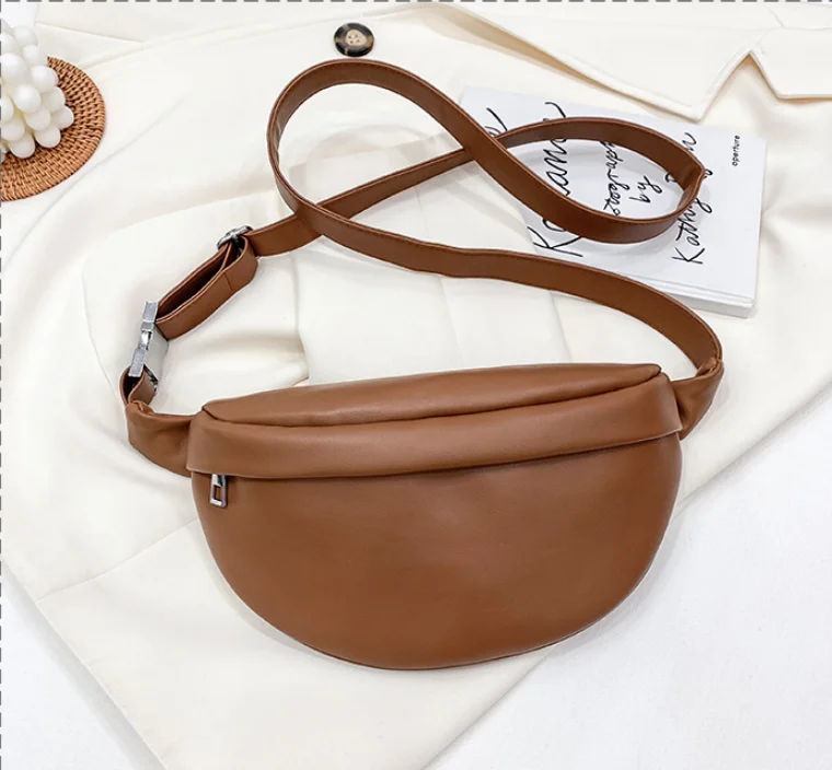 

2022 New Fashion Women Chest Bag PU Waterproof Fanny Pack Messenger Waist Pack