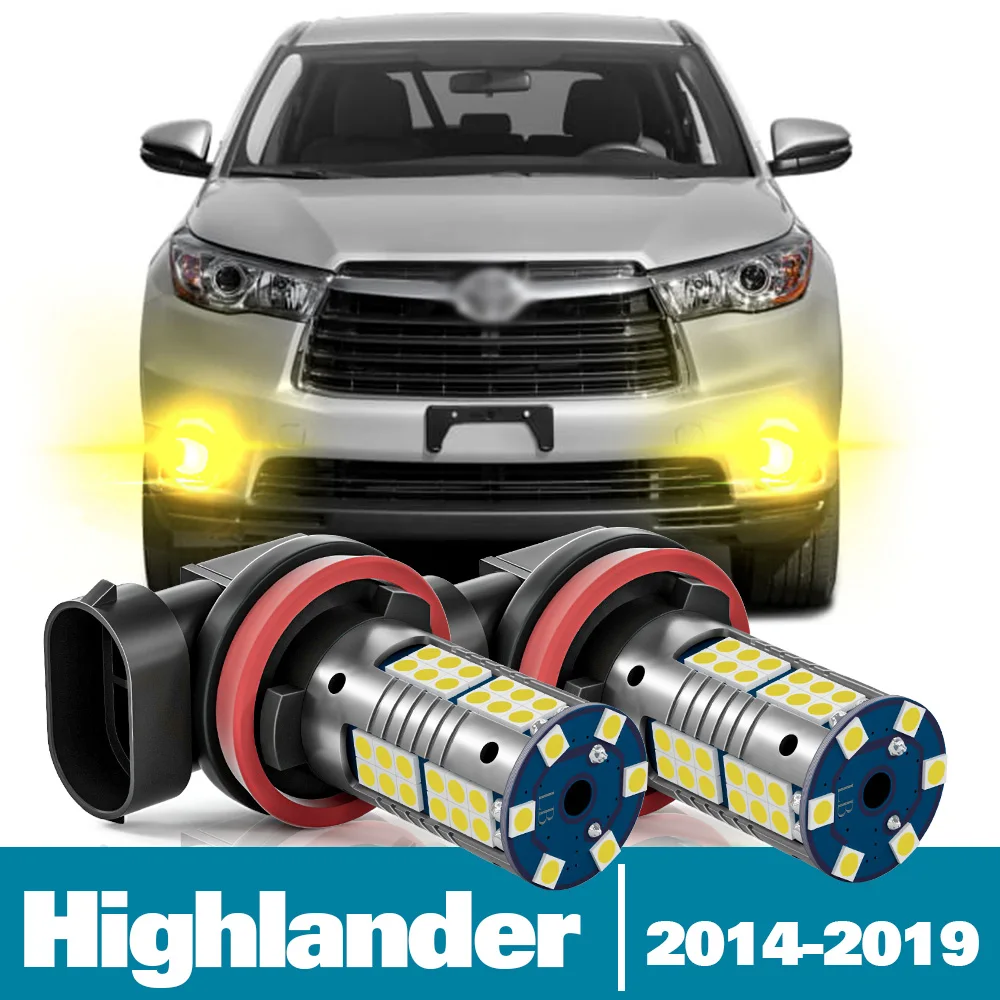 

2pcs LED Fog Light For Toyota Highlander Accessories 2014 2015 2016 2017 2018 2019