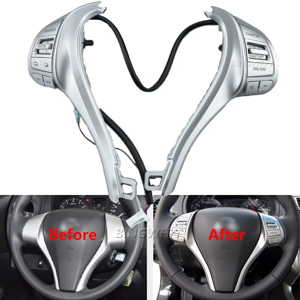 

Автомобильные аксессуары, переключатель рулевого колеса круиз-контроля 25550-4BG3A для Nissan X-trail 2013-2016 для Nissan Qashqai 2016-2017