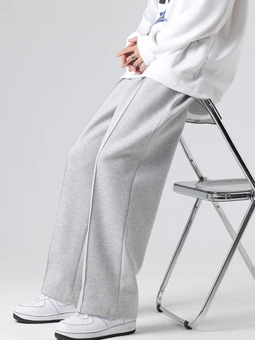 Брюки женские повседневные однотонные до щиколотки с поясом на резинке и широкими штанинами