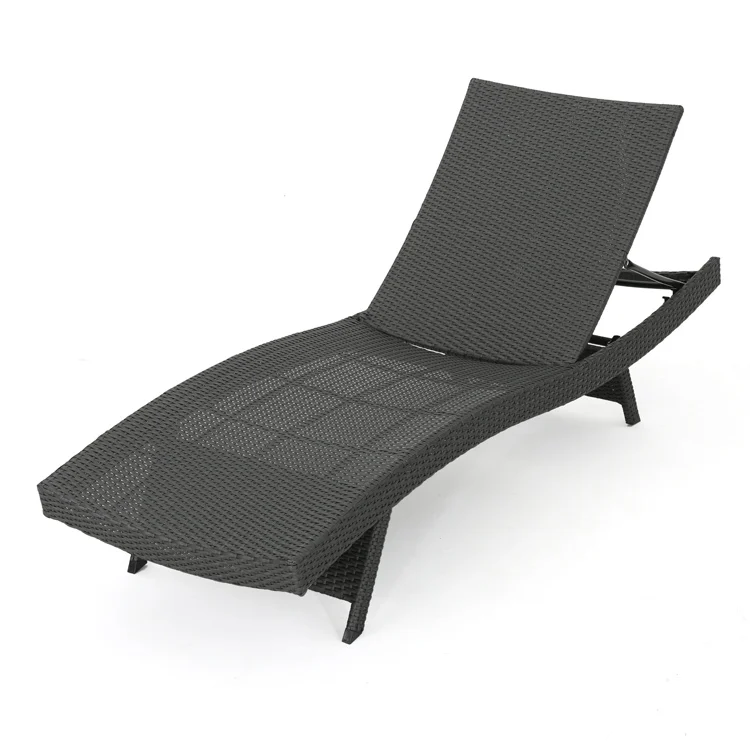 

Lakeport Outdoor Grey Wicker Chaise s