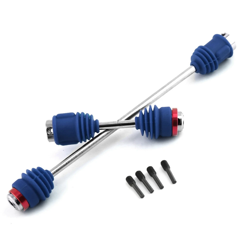 

Metal Steel Center Driveshafts CVD 5650R with Dust Boots for 1/10 Traxxas Summit Old E-Revo Upgrades Parts Accessories,2